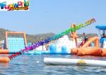 Floating Inflatable Water Parks , Giant 0.9mm Inflatable Water Toys For Hire