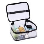 Double Zipper Travel Transparent PVC Cosmetic Bag