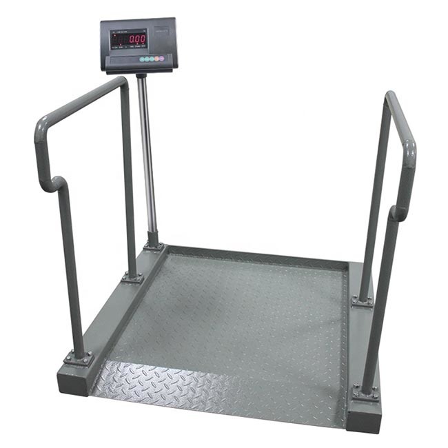 Wheelchair Heavy Duty Floor Scales SS Electric 500-1000 Kg For Nursing House