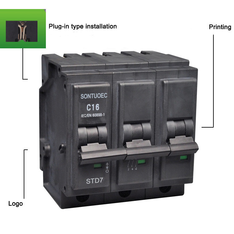 Insert Type Mcb Main Circuit Breaker IP20 IEC60898.1