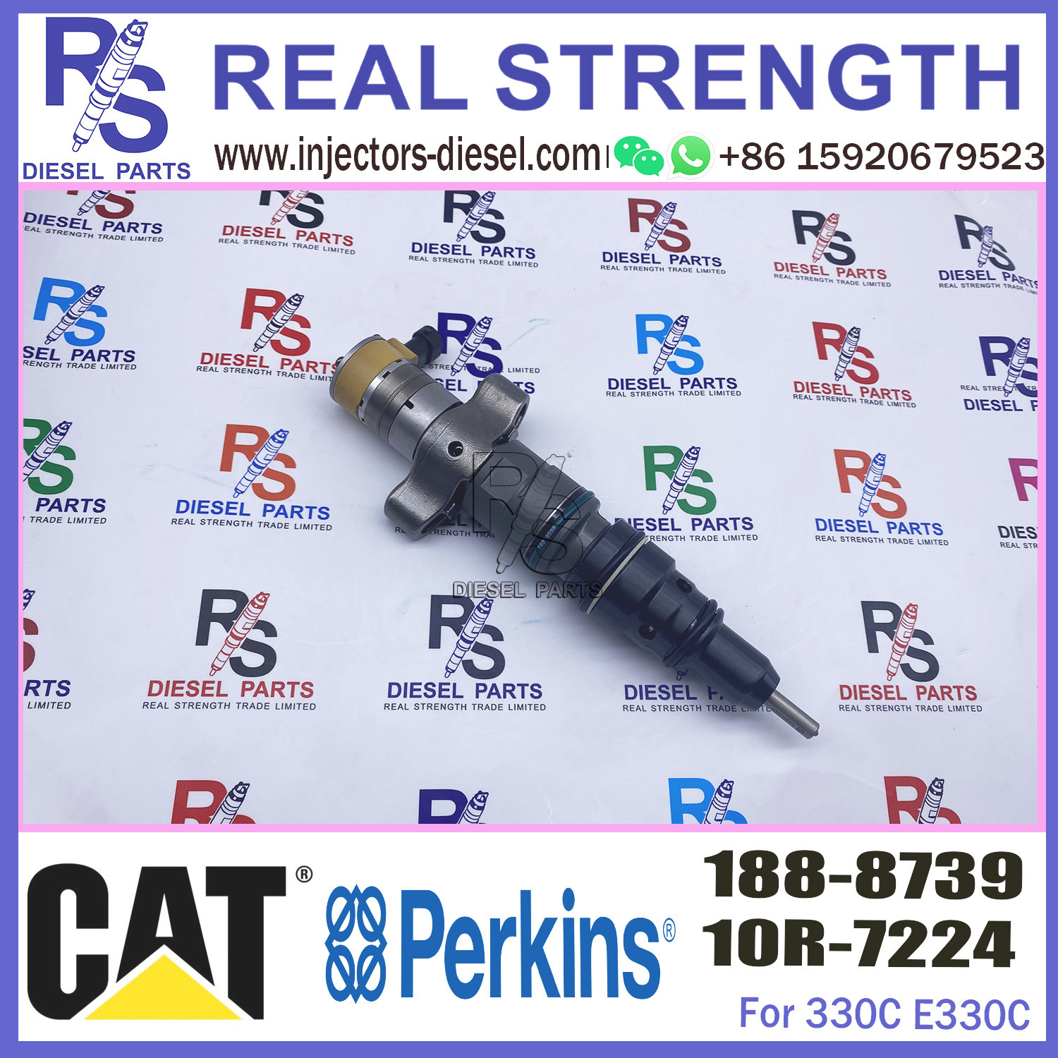 Diesel Engine Fuel Injector Excavator Accessories Diesel Motor Parts 1888739 188-8739 for Caterpillar CAT 330C E330C