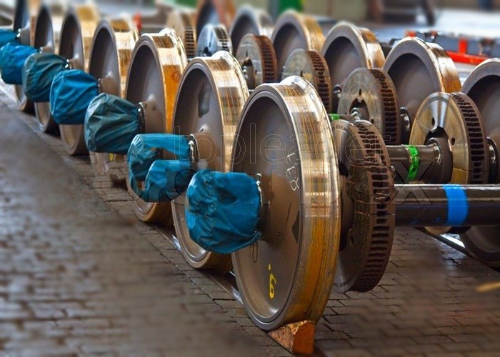 Customized single double flange casting wear-resisting train wheel