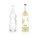 Glass Collar Mineral Water Bottle 500ml 750ml 25 oz White Wine Bubble Champagne