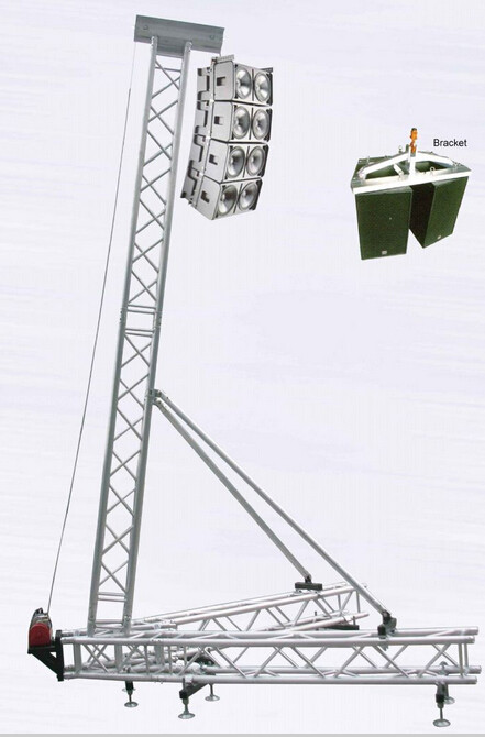 Dj Style Aluminum Stage Lighting Pillar Audio New Line Array Speaker Stand Truss