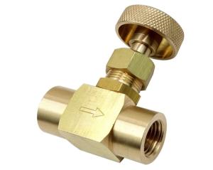 Wholesale JIS 600Psi WOG 1/4 NPT Propane Gas Brass Needle Valve from china suppliers