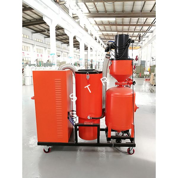 Vacuum Sandblaster While Recycling Paint Removal Deburring Flashing Oxide Scale