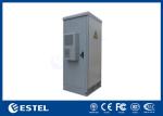 42U Air Conditioner Type Outdoor Telecom Cabinet / Double Wall Heat Insulated