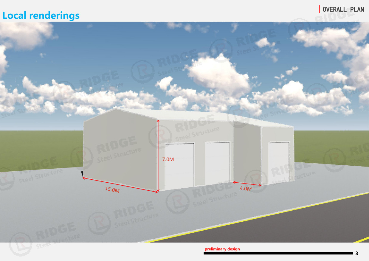 Easy Install Lightweight Steel Construction , PEB Industrial Shed Steel Structure