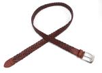 Woven Braided Cowhide Belts For Mens Casual Leather Belt