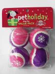 Snow printing tennis ball toy
