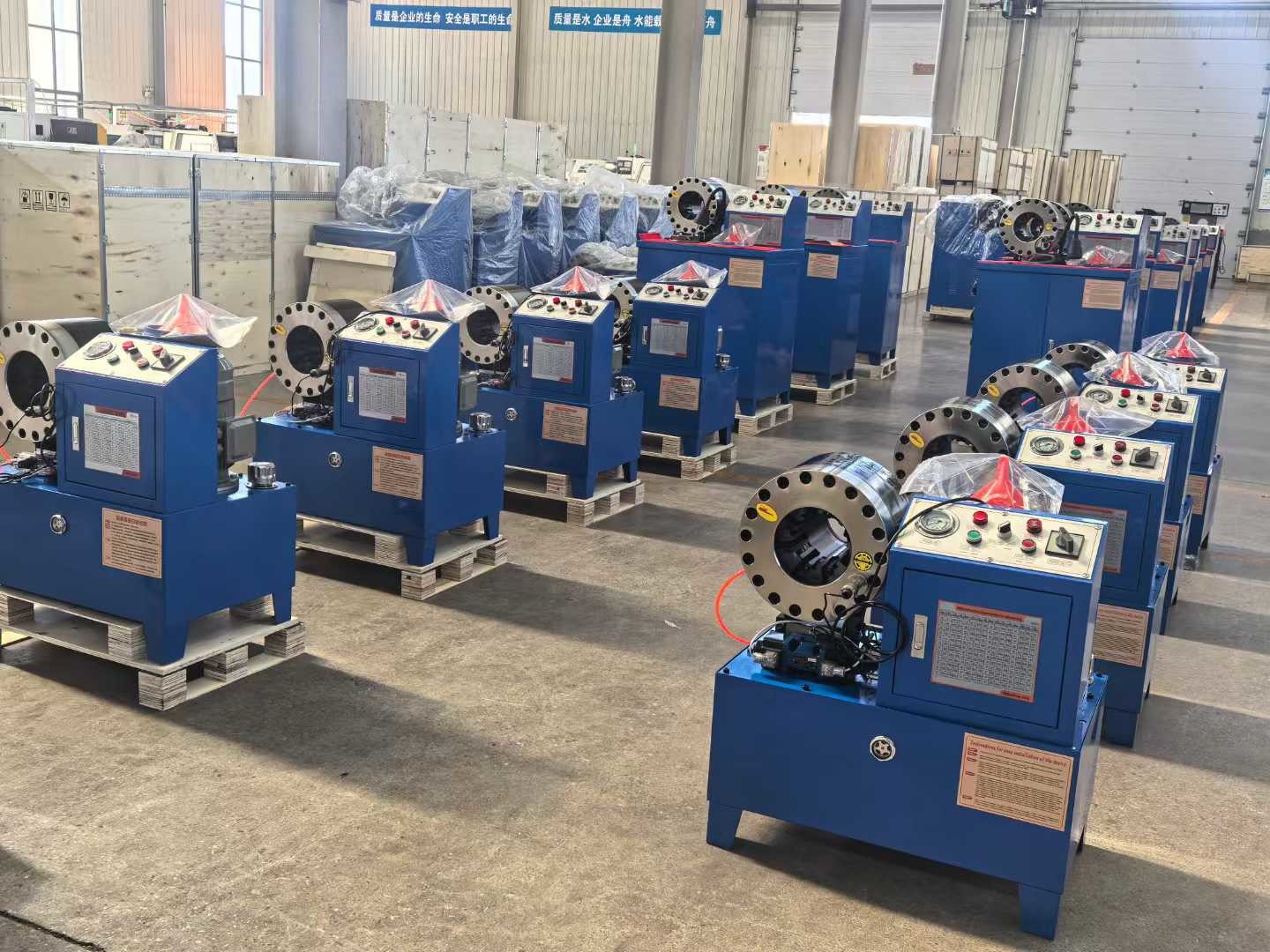 PLC / Digital / Button Control System 2 Inch 10 Dies DX68 Hose Crimping Machine Hose Crimper High Efficiency