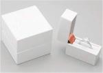 White Elegant Ring Jewelry Box For Necklace Bracelet Watch Jewellery Gift
