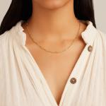 18in 925 Sterling Silver Chain Necklace 2.2mm Width 18K Gold Chain Necklace