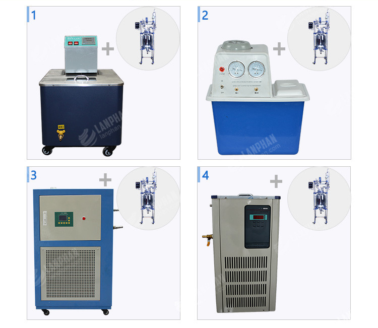 Lab Glass Reactor 50L single Layer