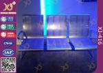 Powder Coated Steel Beam PU Cushion Waiting Lounge Chairs For Station