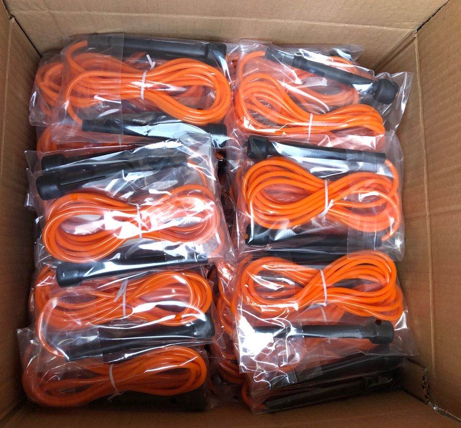0.075kg Beginner Fitness Jump Ropes Plastic Skipping Speed Training For Adults