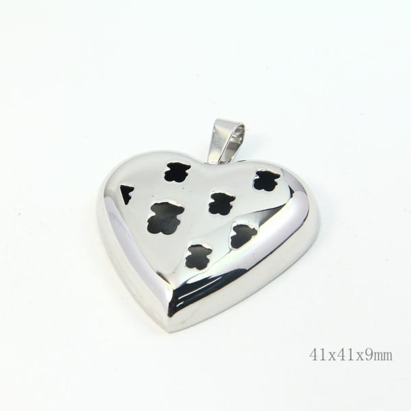Fashion Ladies Women Girls Stainless Steel Loving Heart Shapped Necklace Pendant