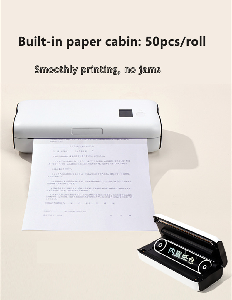 ODM Paper A4 Invoice Printer Wireless Portable A4 Colour Printer