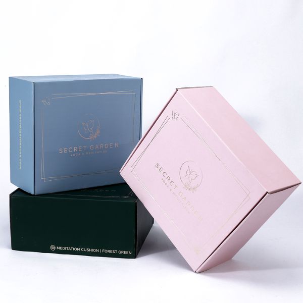 Custom Dress Shoe Clothing Pink Packaging Mailer Box Fold Corrugated Cardboard Paper