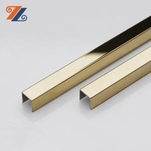 Wholesale Mirror Stainless Steel U Channel Trim 0.18-0.4mm Stainless Steel Tile Edging Strip 3m from china suppliers