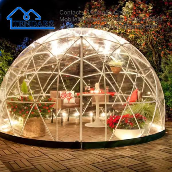 Waterproof Outdoor Luxury Transparent Small Pvc Plastic Garden Dome Tent For