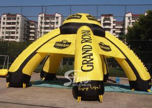 Wholesale 9m outdoor grand royal ceremony inflatable advertising tent with 6 legs printed completely from china suppliers