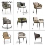 Terrace Balcony Rattan Dining Table And Chairs Leisure Style Garden Furnitures