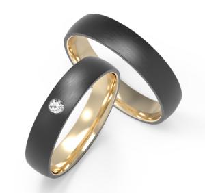 Wholesale 6mm Fashion Men Jewelry Polished Titanium Rings Encrusted With Zircon In K Gold from china suppliers