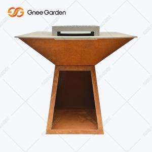 Wholesale Garden Outdoor Teppanyaki Bbq Grill Big Size Multifunctional With Cooking Ledge from china suppliers