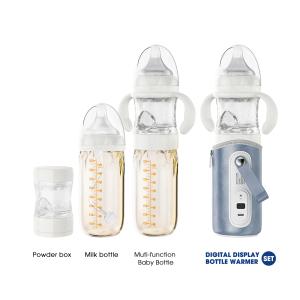 Wholesale ODM Baby Glass Mother Milk Feeding Bottle 240ml 3 In 1 With Formula Dispenser from china suppliers