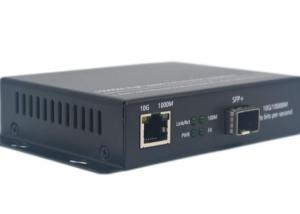 Wholesale 10G Unmanaged Media Converter SFP+ RJ45 Fiber Media Converter 5 - 20V from china suppliers