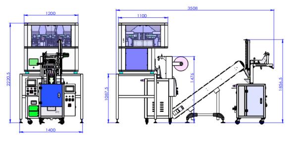 China Factory Automatic Small sachets spices powder filling machine ,coffee
