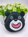 Black Bear Soft Silicone Toys Animal Coin Purse Blingbling Multiusage
