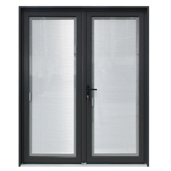 35dB Sound Insulation Thermal Break Aluminum Casement Doors With 10 Sealing