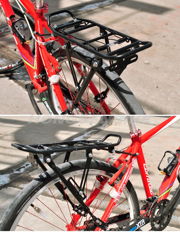 Adjustable angle universal mountain bicycle accessoriesbike rear carrier/storage shelf