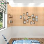 Paper Back Vinyl Wallpapers Waterproof Self-adhesive Wallpaper Mosaic Tile