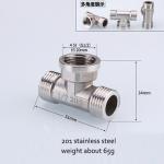 1/2 Inch 304 201 Stainless Steel Threaded Pipe Nipple