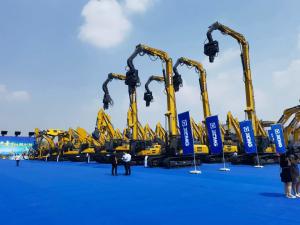 Wholesale 18m Vibrating Excavator Mounted Hydraulic Pile Driver from china suppliers