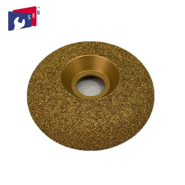 Iron Steel Vacuum Brazed Diamond Cup Wheel , Contour Diamond Cup Wheel For