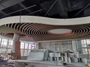 Wholesale Acoustic Linear Wood Panels Metal Ceiling Tile Baffle Soundproof Board Building Materials from china suppliers