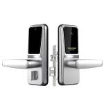 Aluminum Alloy 4 Batteries Intelligent Hotel Door Lock Management Software