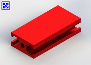 Wholesale Red Color Painted 20 * 40 T Slot Channel Aluminum Small Size Assembly Parts from china suppliers