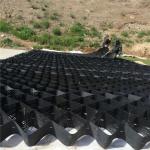High Honeycomb Black HDPE Geocell Reinforcement Driveway For Road Gravel