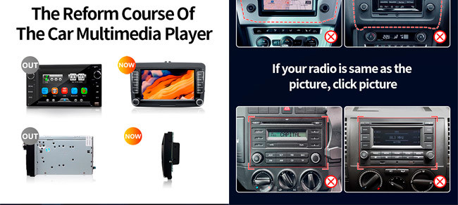 Carplay 8 Inch Android Car Stereo Gps 2 Din Volkswagen Radios Skada Seat