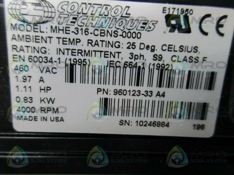 3HAC10555-1 SERVO MOTOR 4 AND 6 AXIS FLANGE MOUNT DUAL WIRE CONNECTION