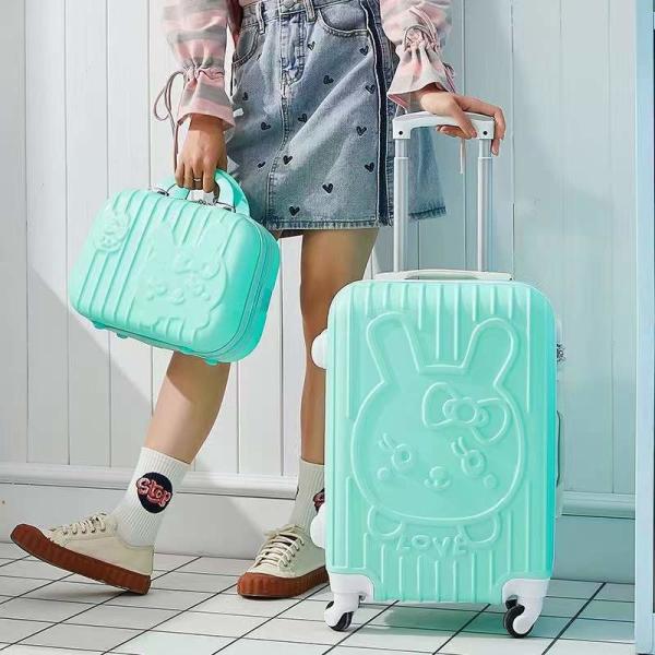 New Love Cartoon Cute Cat Mother Trolley Suitcase Universal Luggage Sets Wheel