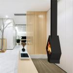 Indoor Wood Burning Suspended Fireplace Ceiling Mounted Hanging Stove