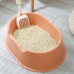 OEM All Open Top Cat Litter Box 3L Square Oval Cat Sand Basin