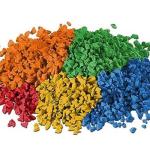 Anti Slip Anti Ultraviolet EPDM Rubber Granule For Parking Lot