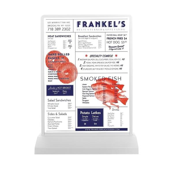 Double-Sided Vertical LED Advertising Menu Board Perfect for Restaurant Menu